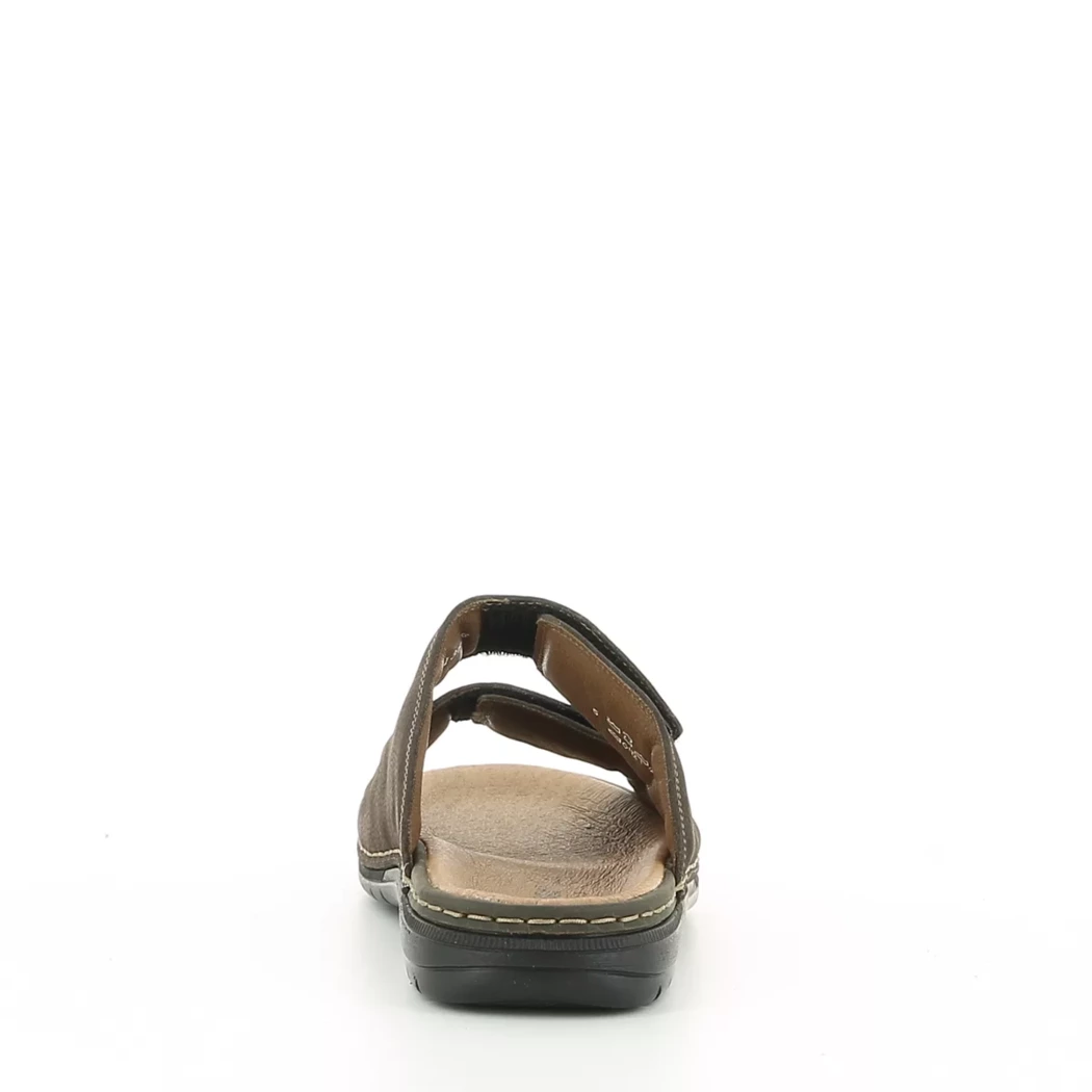 Image (3) de la chaussures Rieker - Mules et Sabots Marron en Cuir nubuck