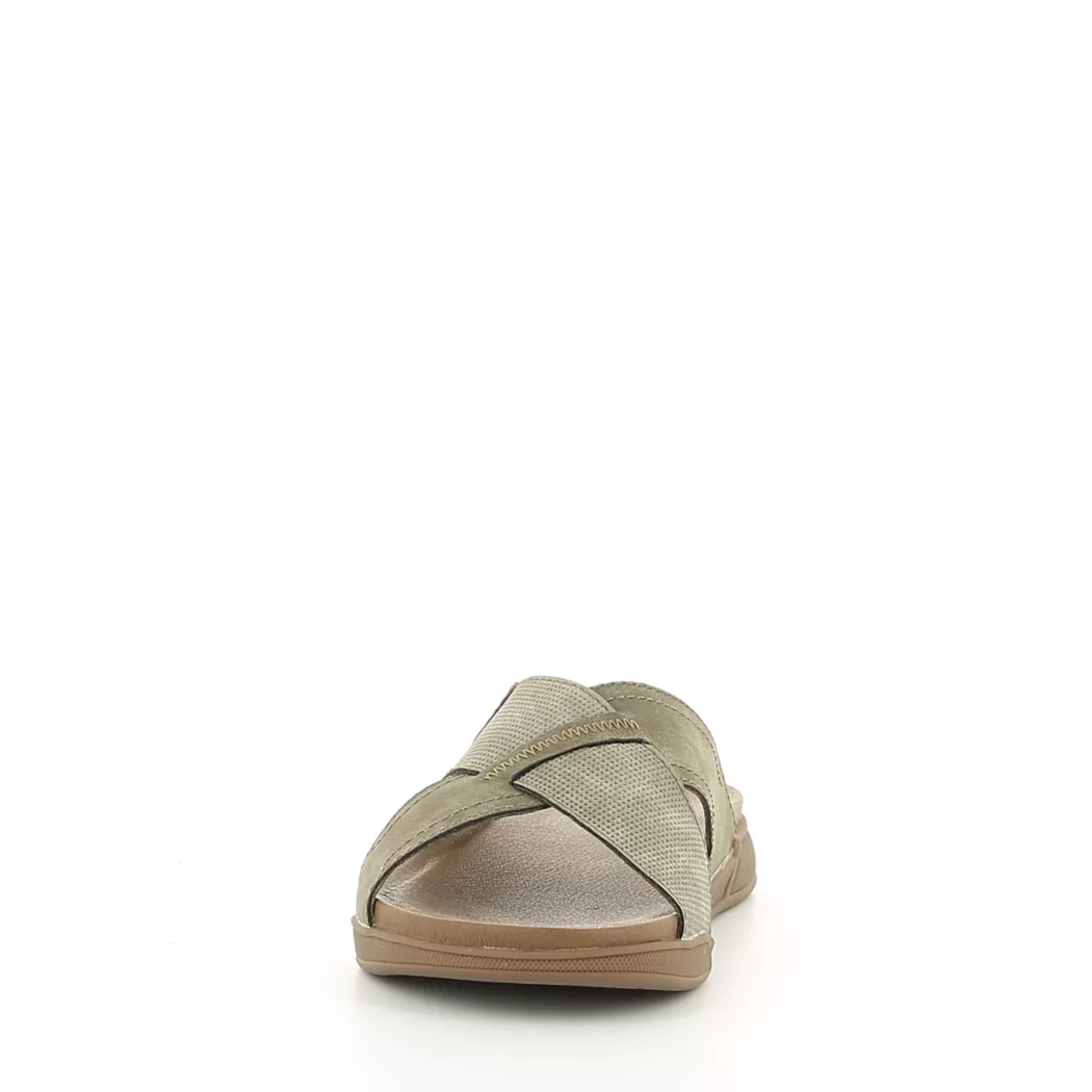 Image (5) de la chaussures Rieker - Mules et Sabots Taupe en Cuir synthétique