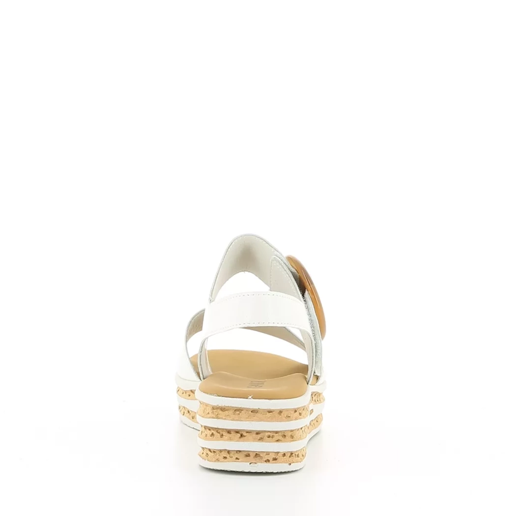 Image (3) de la chaussures Gabor - Sandales et Nu-Pieds Blanc en Cuir