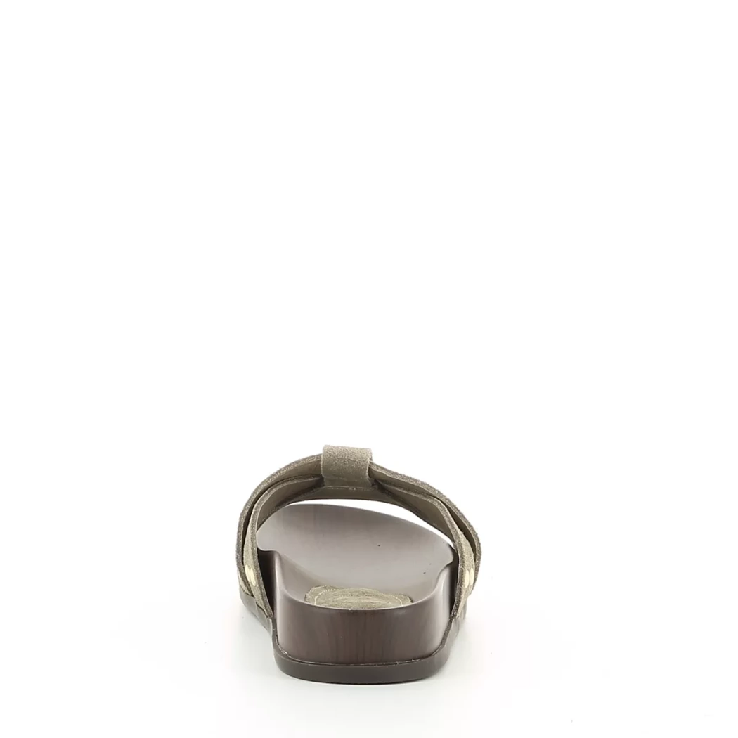 Image (3) de la chaussures Paloma Totem - Mules et Sabots Taupe en Cuir nubuck