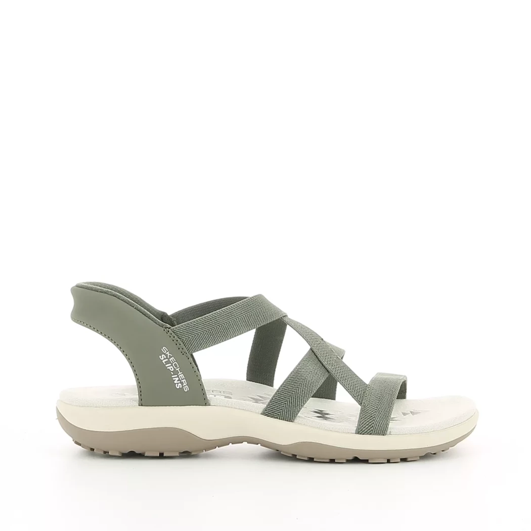 Image (2) de la chaussures Skechers - Sandales et Nu-Pieds Vert en Textile