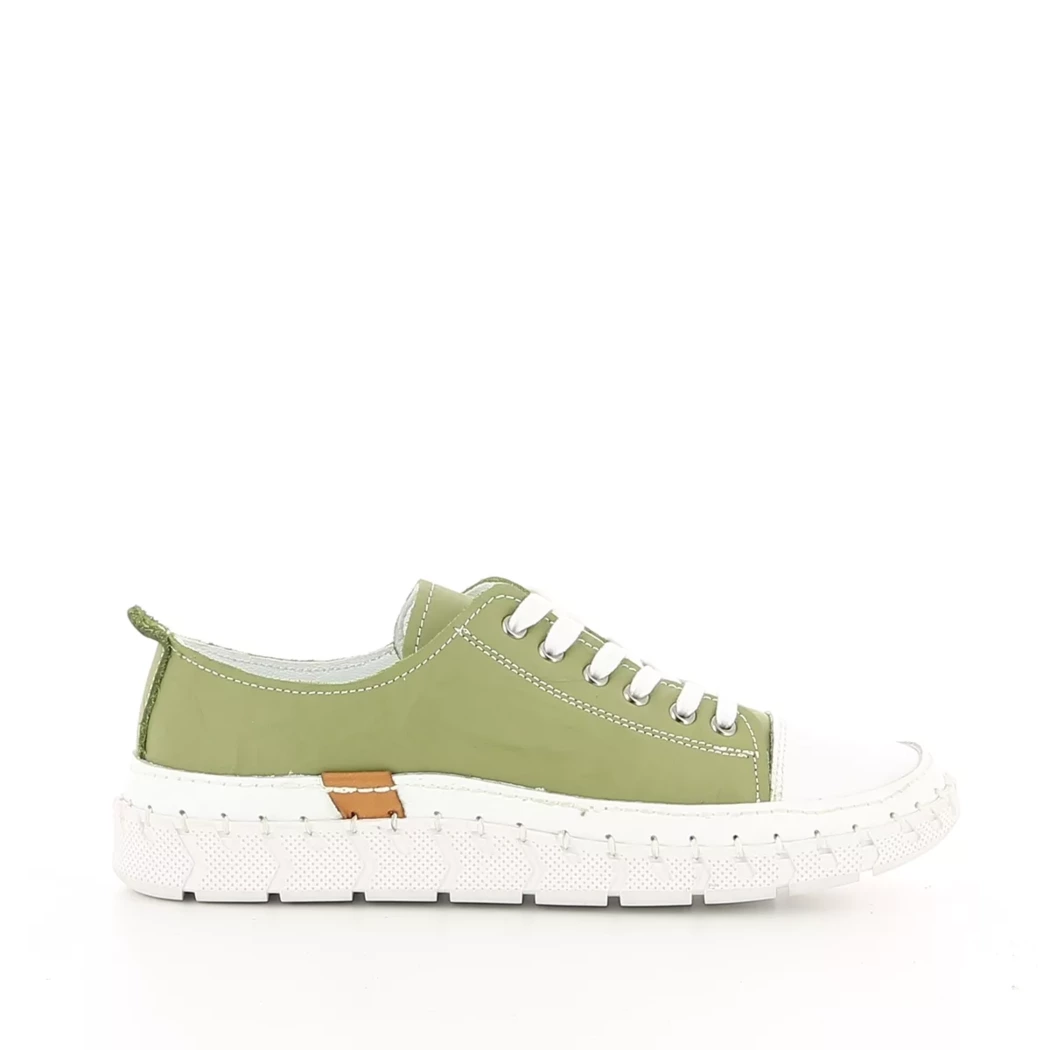 Image (2) de la chaussures Moran's - Baskets Vert en Cuir