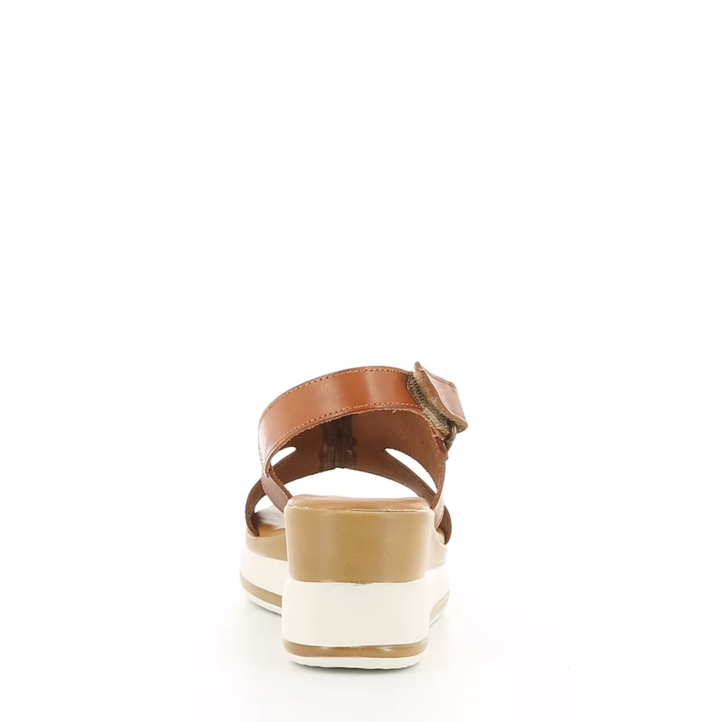 Image (3) de la chaussures Hee - Sandales et Nu-Pieds Cuir naturel / Cognac en Cuir