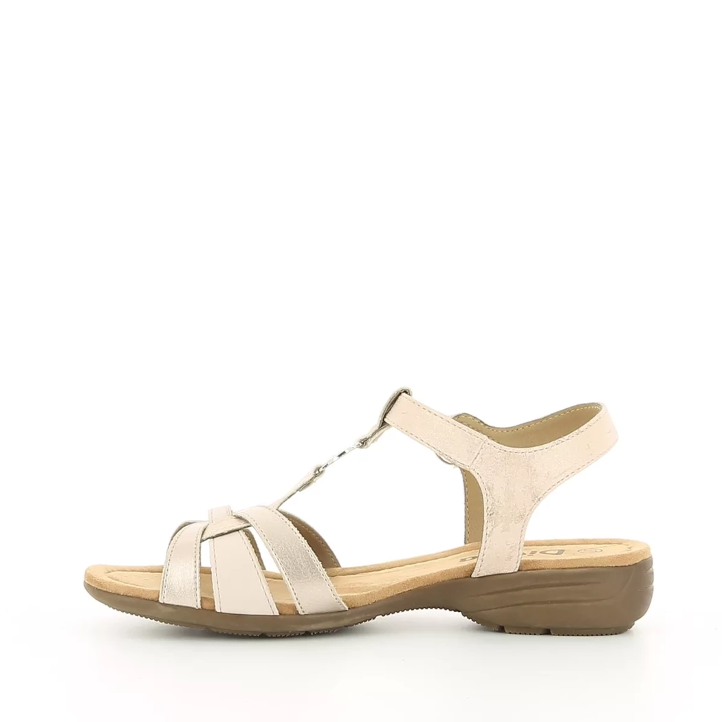 Image (4) de la chaussures Divina - Sandales et Nu-Pieds Beige en Cuir synthétique