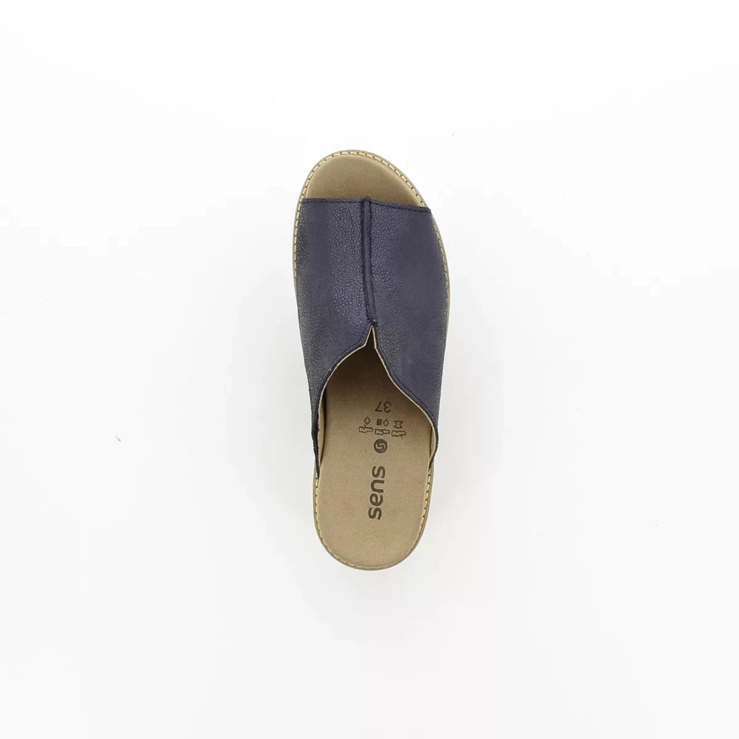 Image (6) de la chaussures Sens - Mules et Sabots Bleu en Cuir nubuck