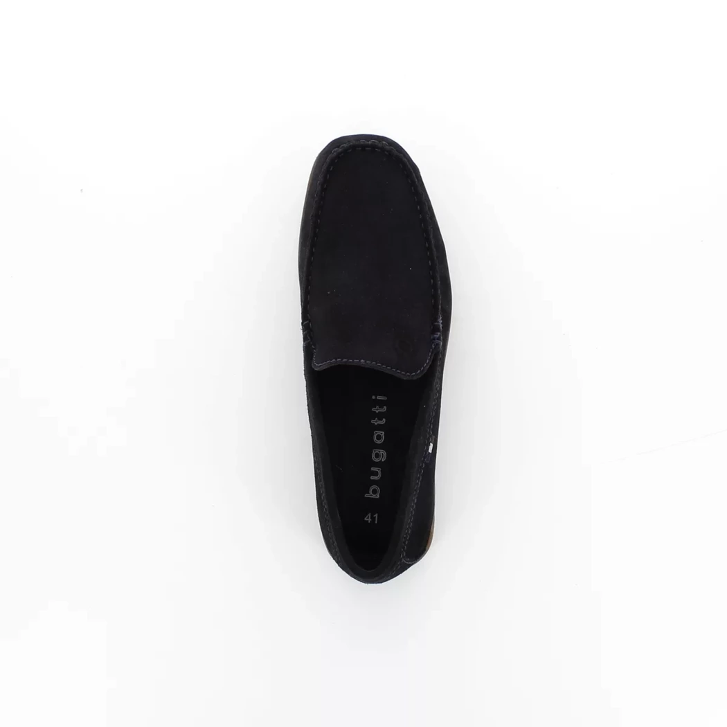 Image (6) de la chaussures Bugatti - Mocassins Bleu en Cuir nubuck