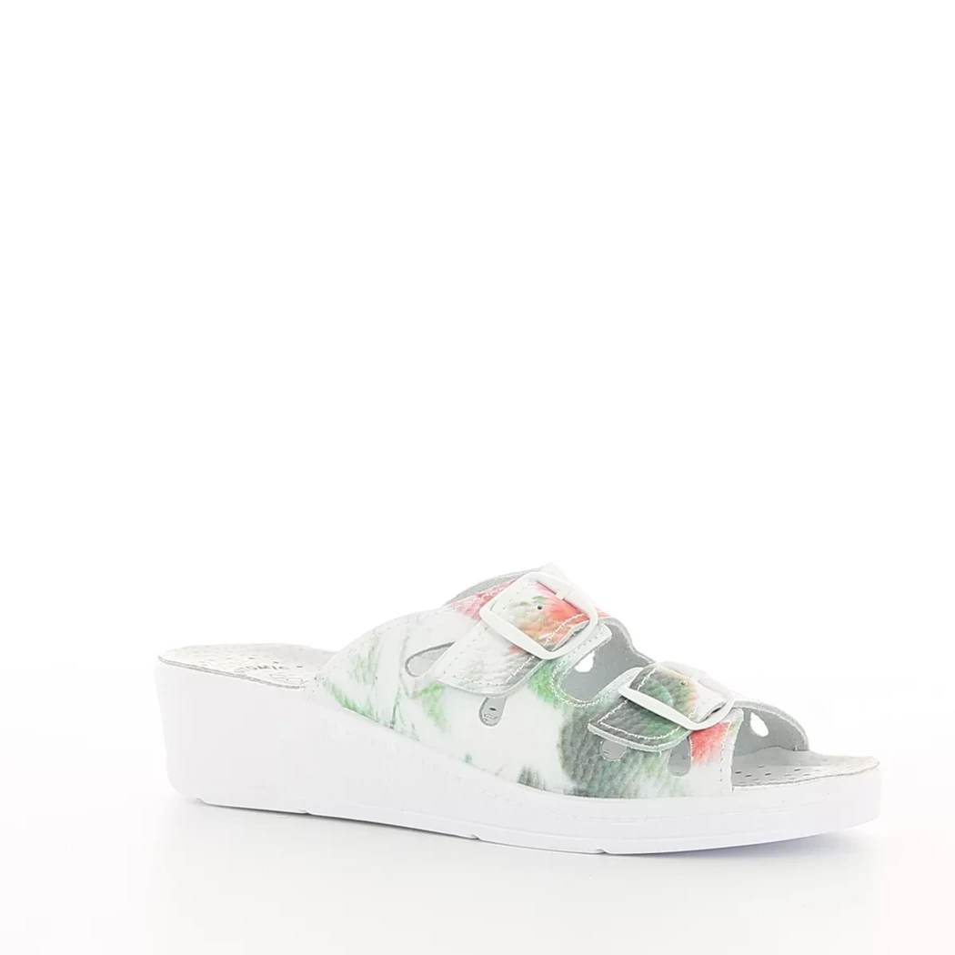 Image (1) de la chaussures Goldenfit - Mules et Sabots Blanc en Cuir
