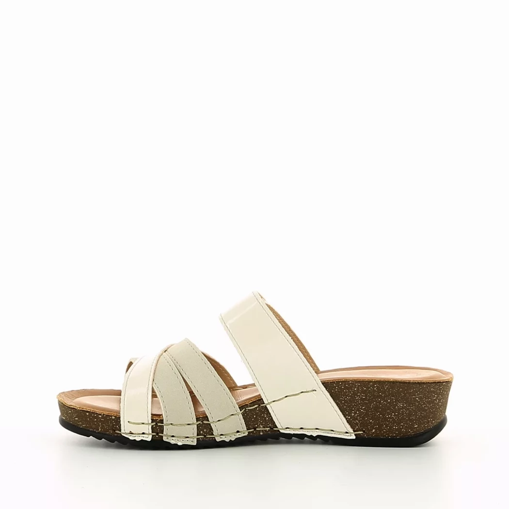 Image (4) de la chaussures Fly Flot - Mules et Sabots Beige en Cuir synthétique