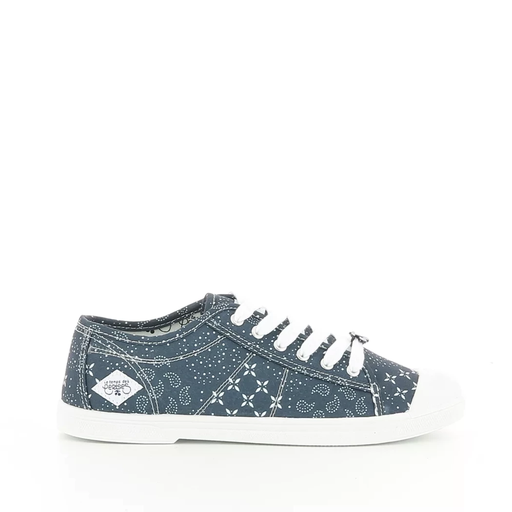 Image (2) de la chaussures Le Temps des Cerises - Baskets Bleu en Textile