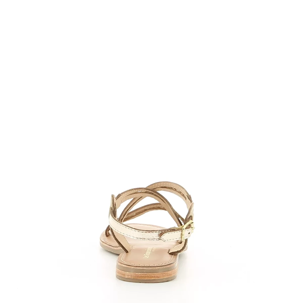 Image (3) de la chaussures Les Tropeziennes - Sandales et Nu-Pieds Or / Bronze / Platine en Cuir