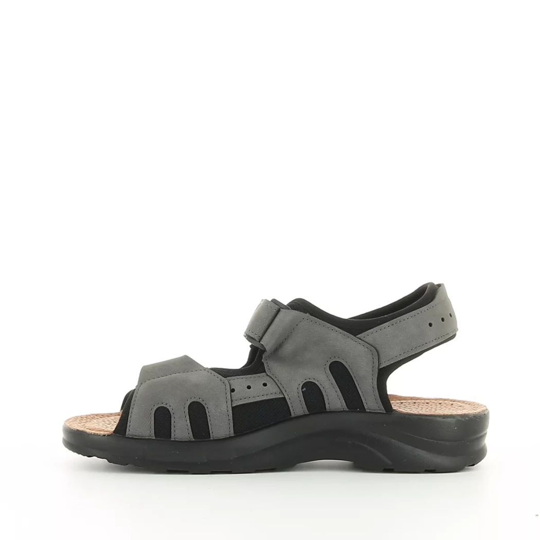 Image (4) de la chaussures Fly Flot - Sandales et Nu-Pieds Gris en Cuir synthétique