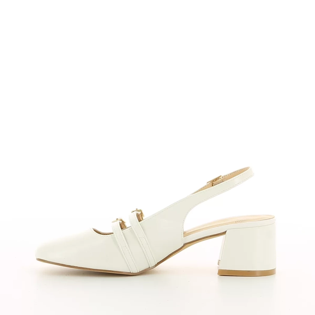 Image (4) de la chaussures Pretty Stories - Escarpins Blanc en Cuir synthétique