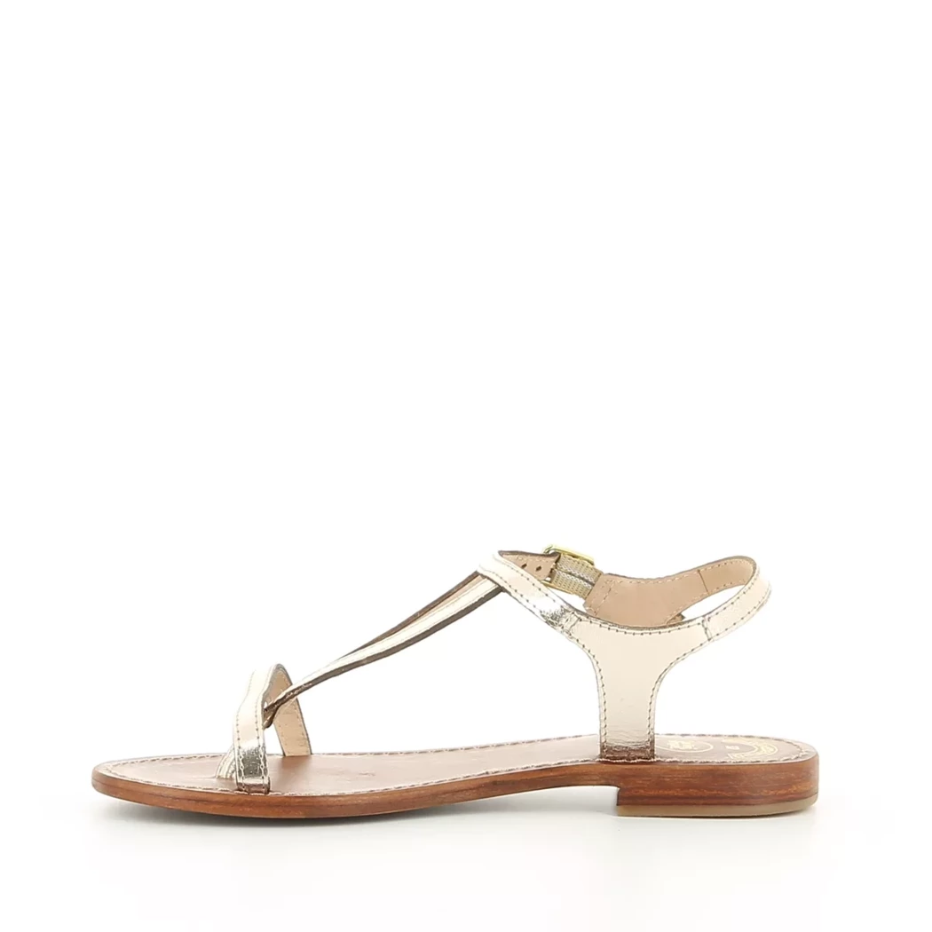 Image (4) de la chaussures Les Fees de Bengale - Sandales et Nu-Pieds Or / Bronze / Platine en Cuir