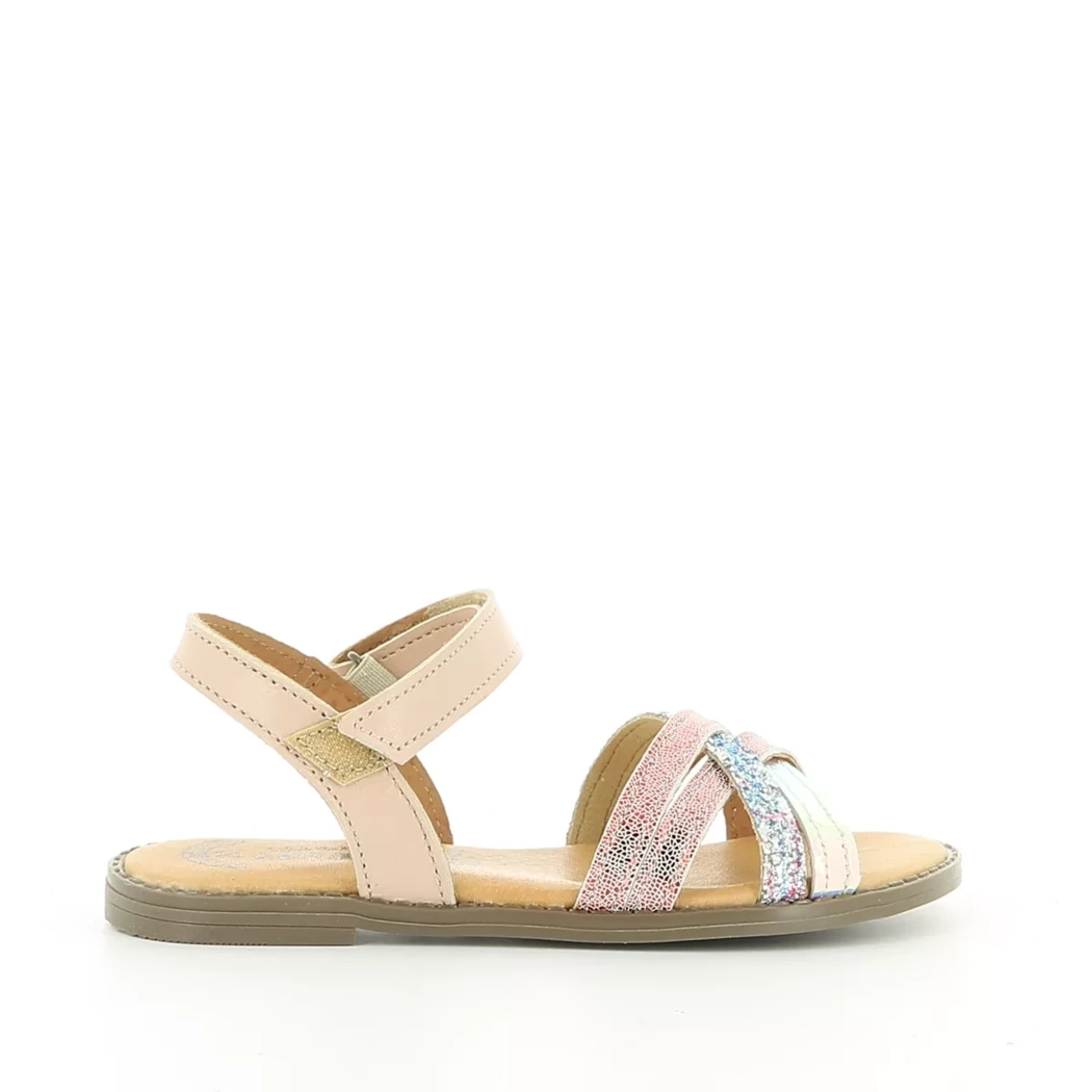 Image (2) de la chaussures Diabolo Studio - Sandales et Nu-Pieds Rose en Cuir