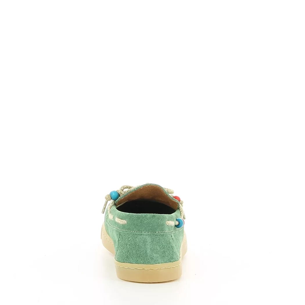Image (3) de la chaussures Miss Boho - Mocassins Vert en Cuir nubuck