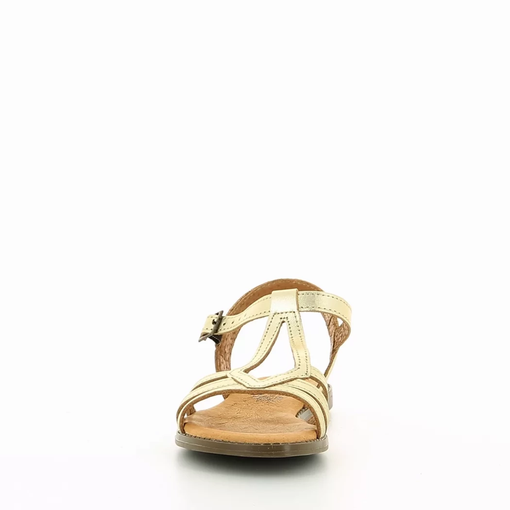 Image (5) de la chaussures Simplement B - Sandales et Nu-Pieds Or / Bronze / Platine en Cuir