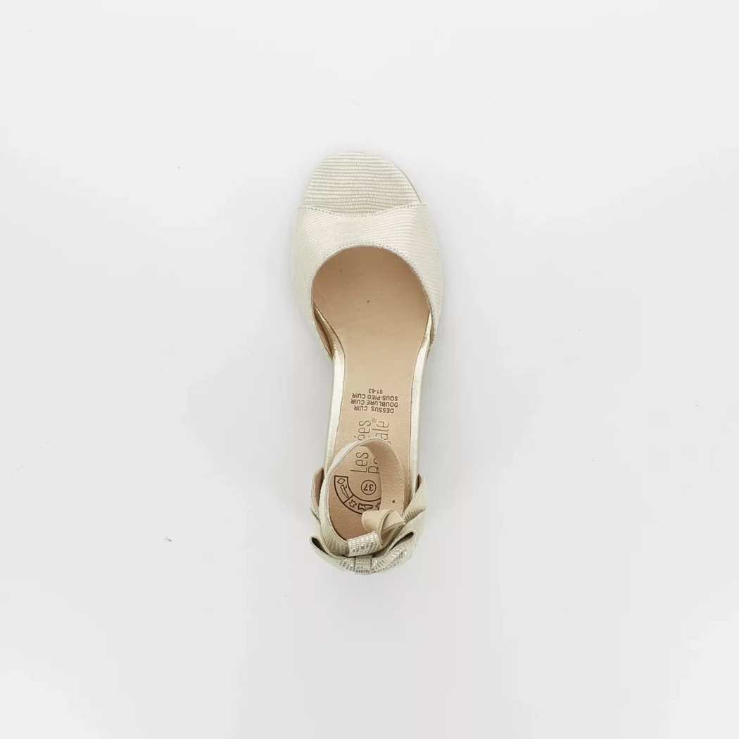 Image (6) de la chaussures Les Fees de Bengale - Sandales et Nu-Pieds Or / Bronze / Platine en Cuir