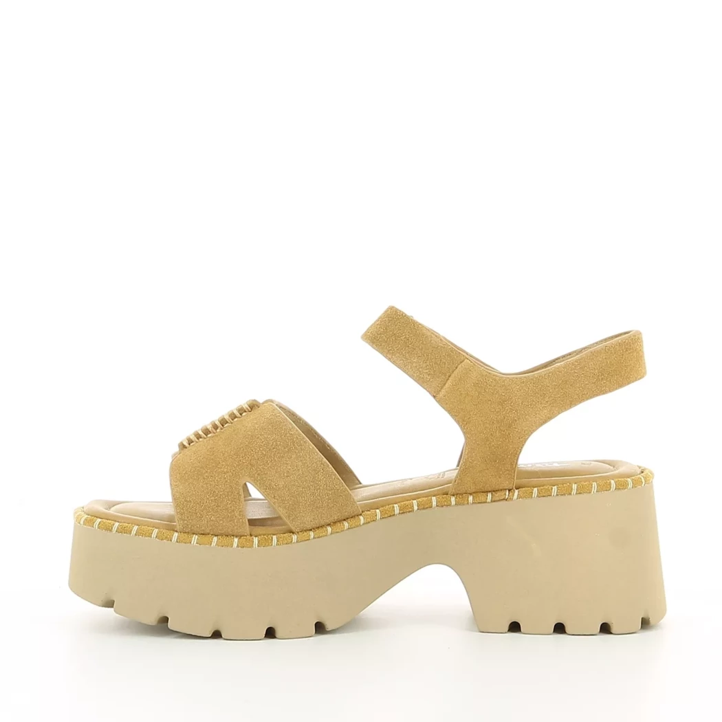 Image (4) de la chaussures Tamaris - Sandales et Nu-Pieds Cuir naturel / Cognac en Cuir nubuck
