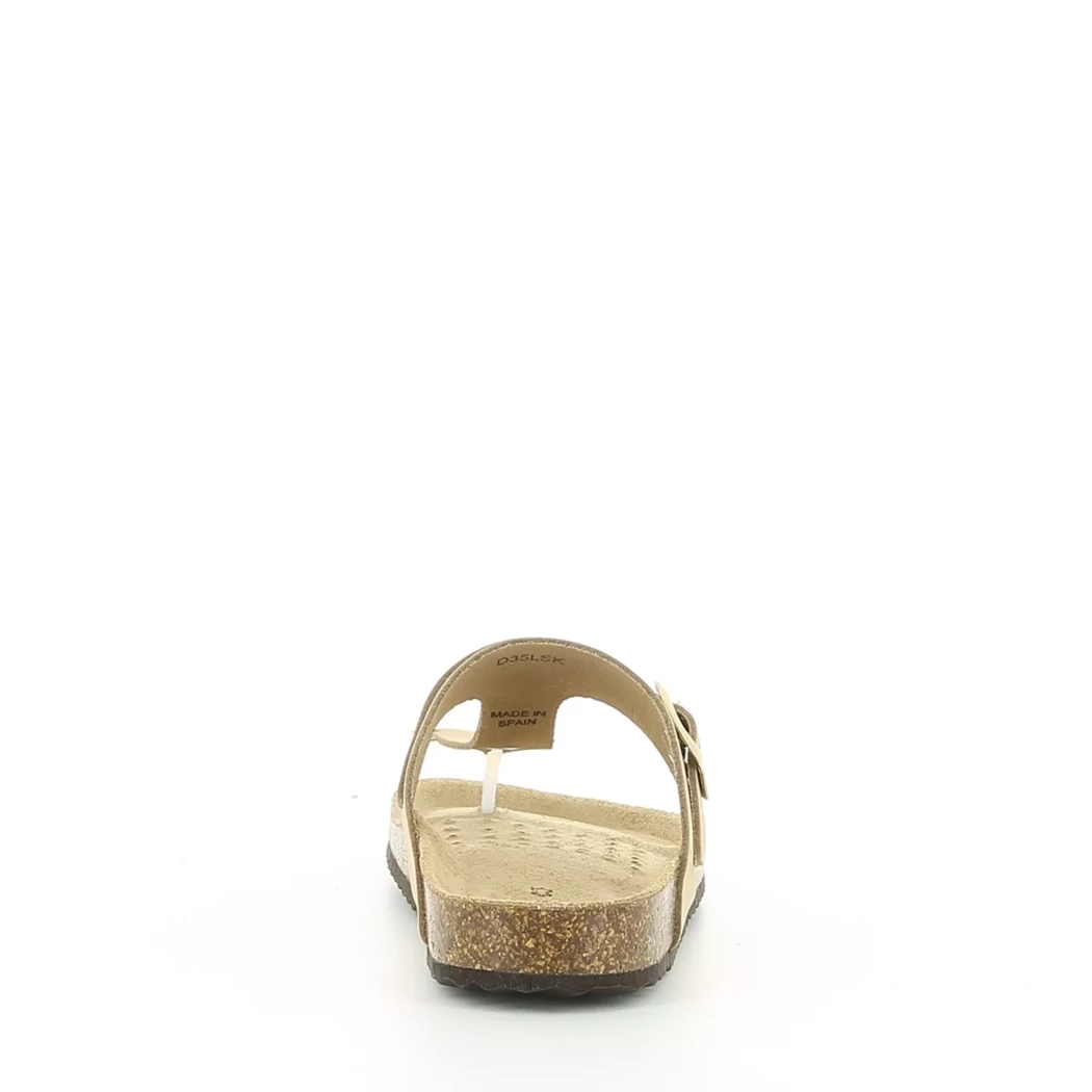 Image (3) de la chaussures Geox - Mules et Sabots Taupe en Cuir synthétique