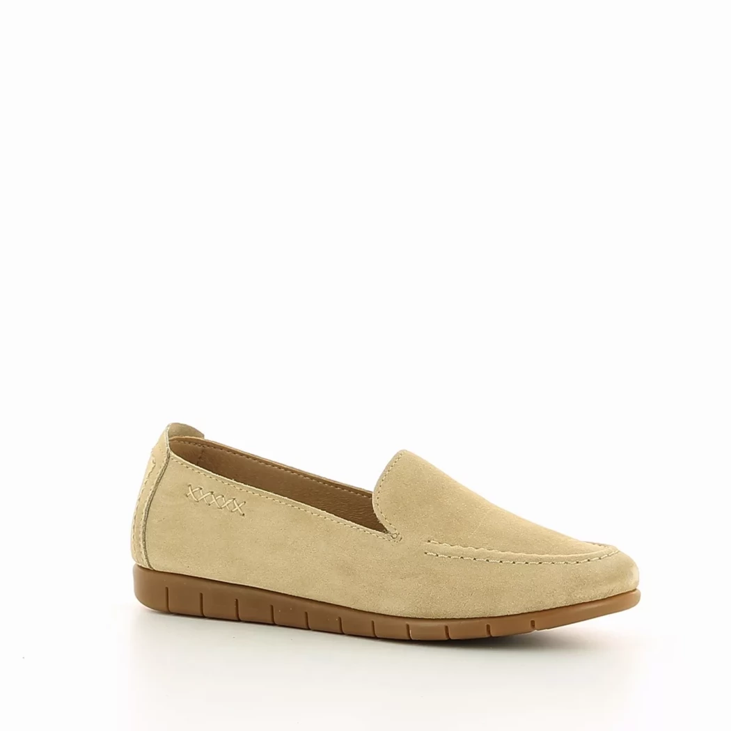 Image (1) de la chaussures Diabolo Studio - Mocassins Taupe en Cuir nubuck