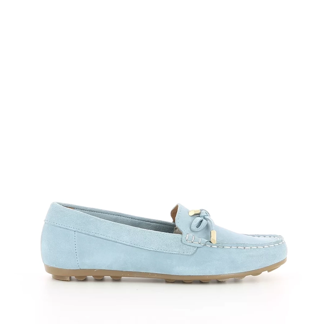 Image (2) de la chaussures Simplement B - Mocassins Bleu en Cuir nubuck