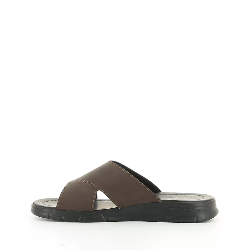 Image (4) de la chaussures Enrico Azzi - Mules et Sabots Marron en Cuir synthétique