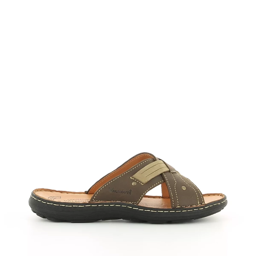 Image (2) de la chaussures Valmonte - Mules et Sabots Marron en Cuir