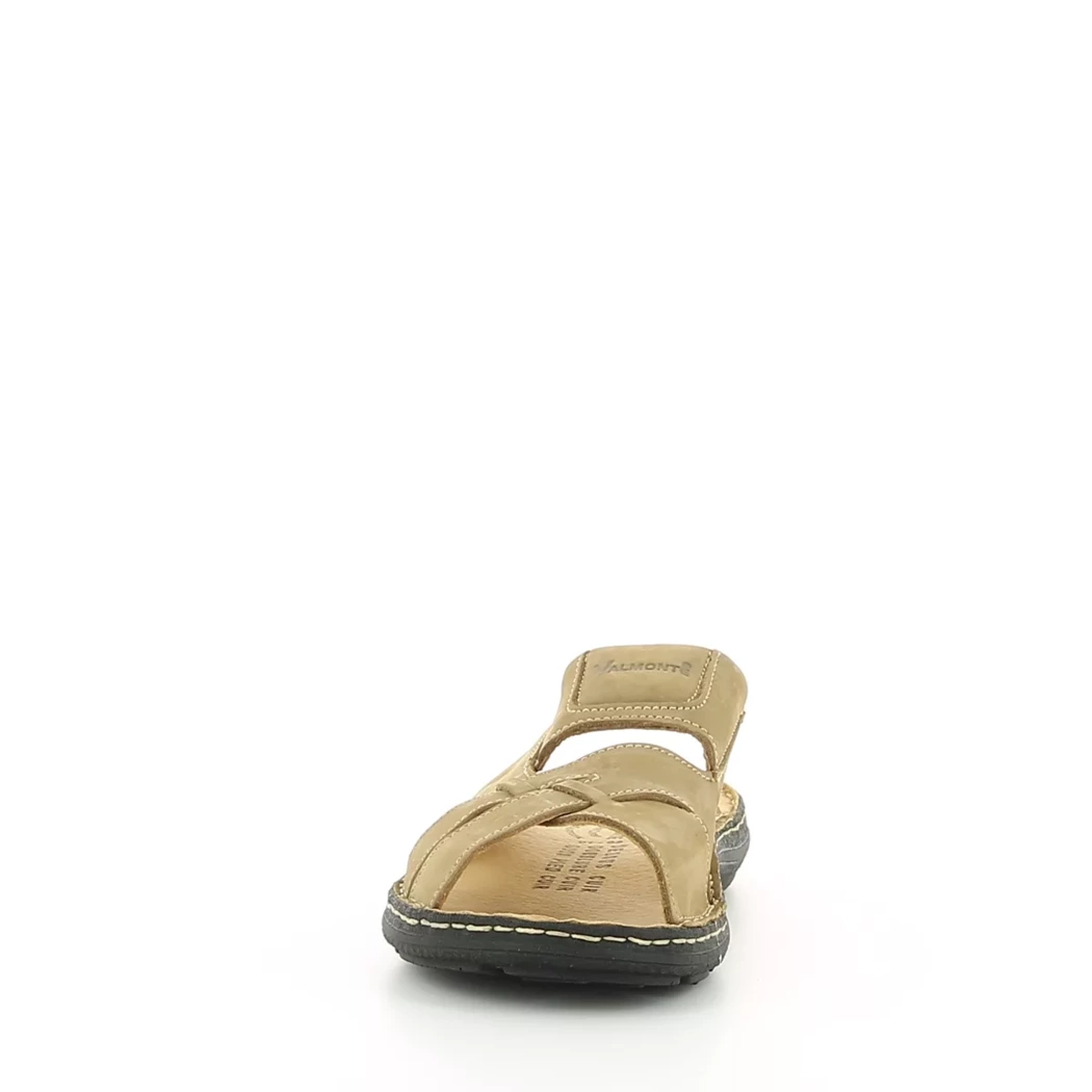 Image (5) de la chaussures Valmonte - Mules et Sabots Taupe en Cuir