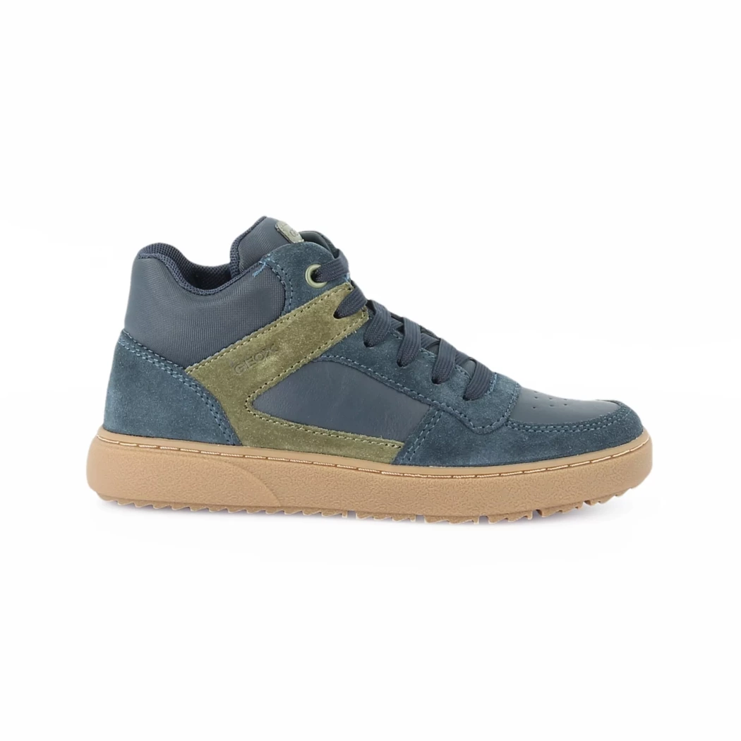 Image (2) de la chaussures Geox - Bottines Bleu en Cuir nubuck