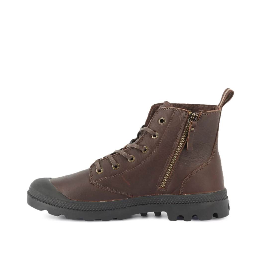 Image (4) de la chaussures Palladium - Bottines Marron en Cuir