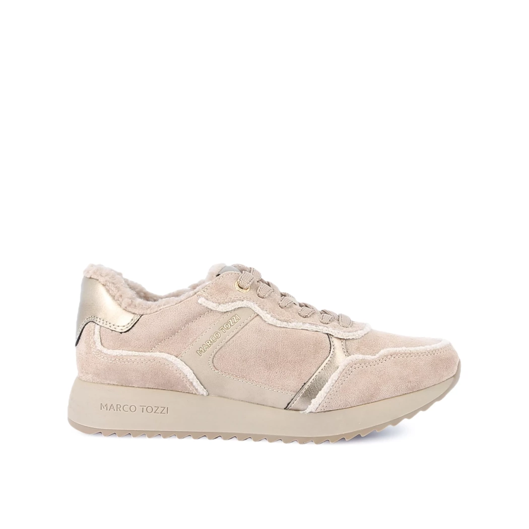 Image (2) de la chaussures Marco Tozzi - Baskets Taupe en Cuir synthétique