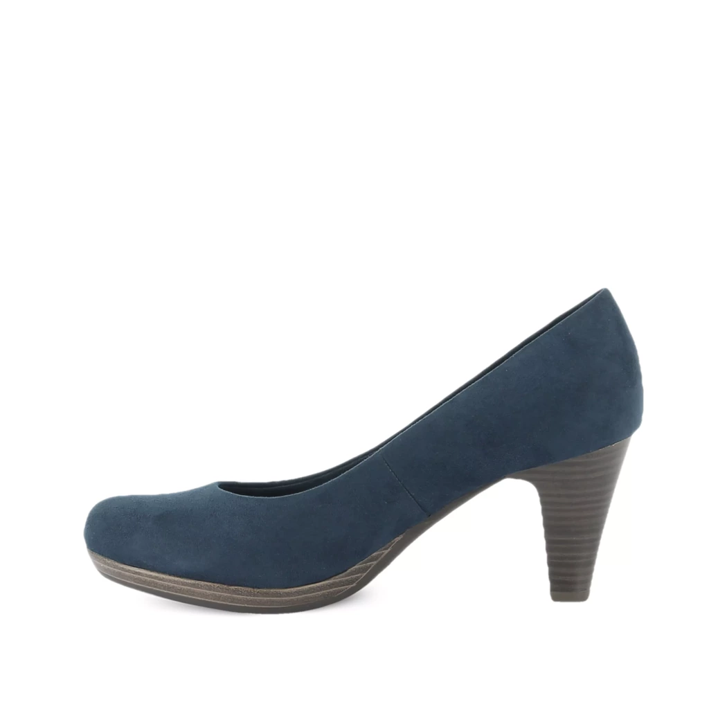 Image (4) de la chaussures Marco Tozzi - Escarpins Bleu en Cuir synthétique