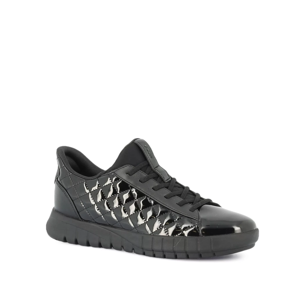 Image (1) de la chaussures Geox - Baskets Noir en Cuir vernis