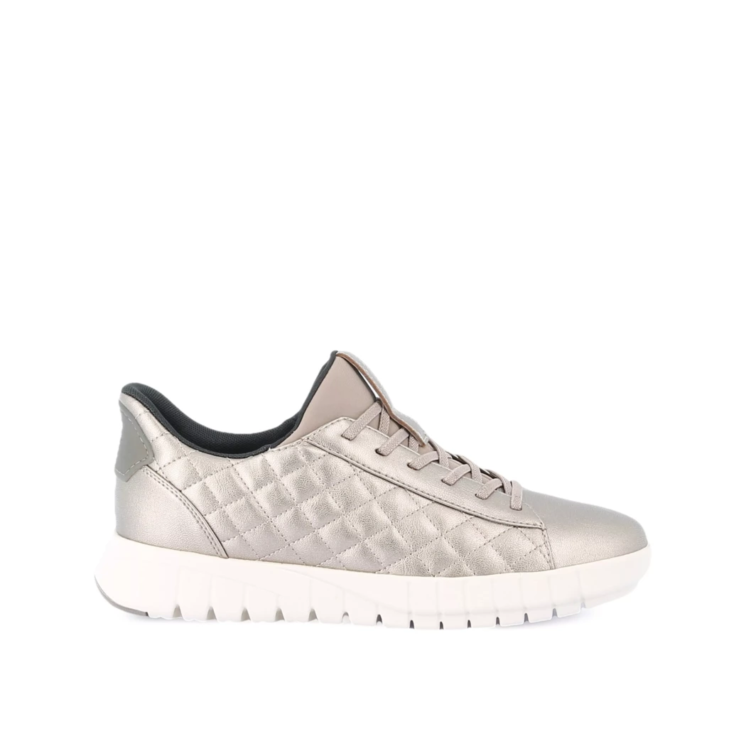 Image (2) de la chaussures Geox - Baskets Taupe en Cuir