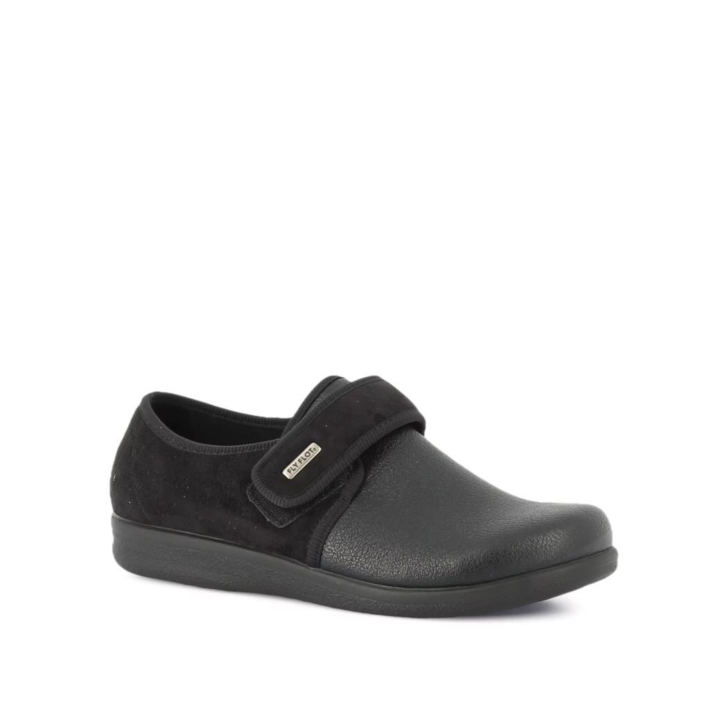 Image (1) de la chaussures Fly Flot - Pantoufles et Chaussons Noir en Cuir