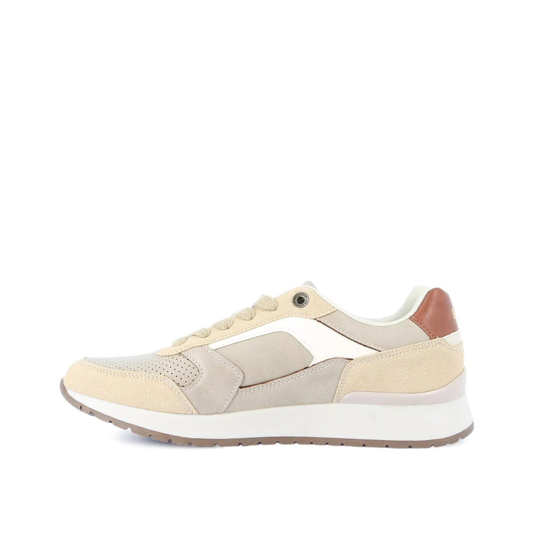 Image (4) de la chaussures Lee Cooper - Baskets Beige en Cuir synthétique