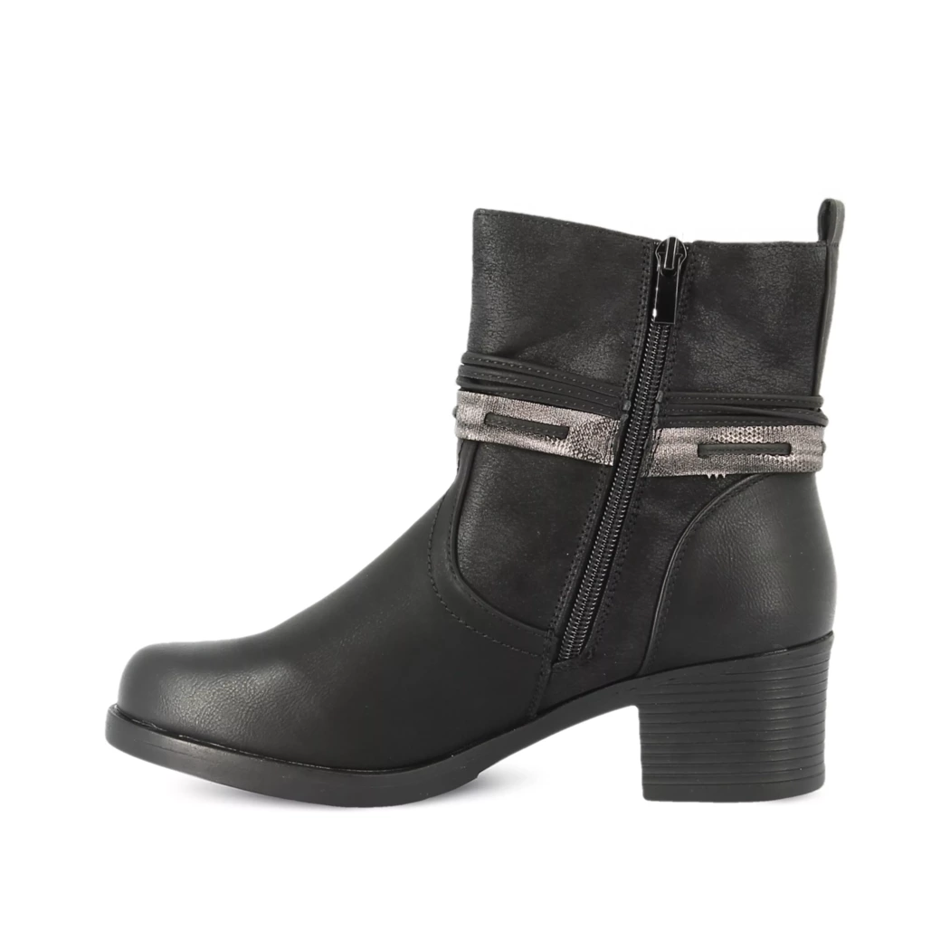 Image (4) de la chaussures Smart Standard - Boots Noir en Cuir synthétique