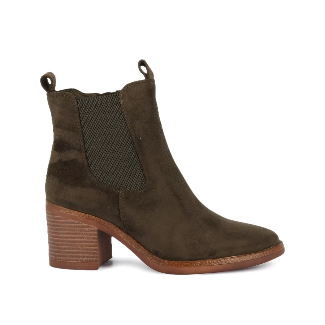 Image (2) de la chaussures Marco Tozzi - Boots Vert en Cuir synthétique