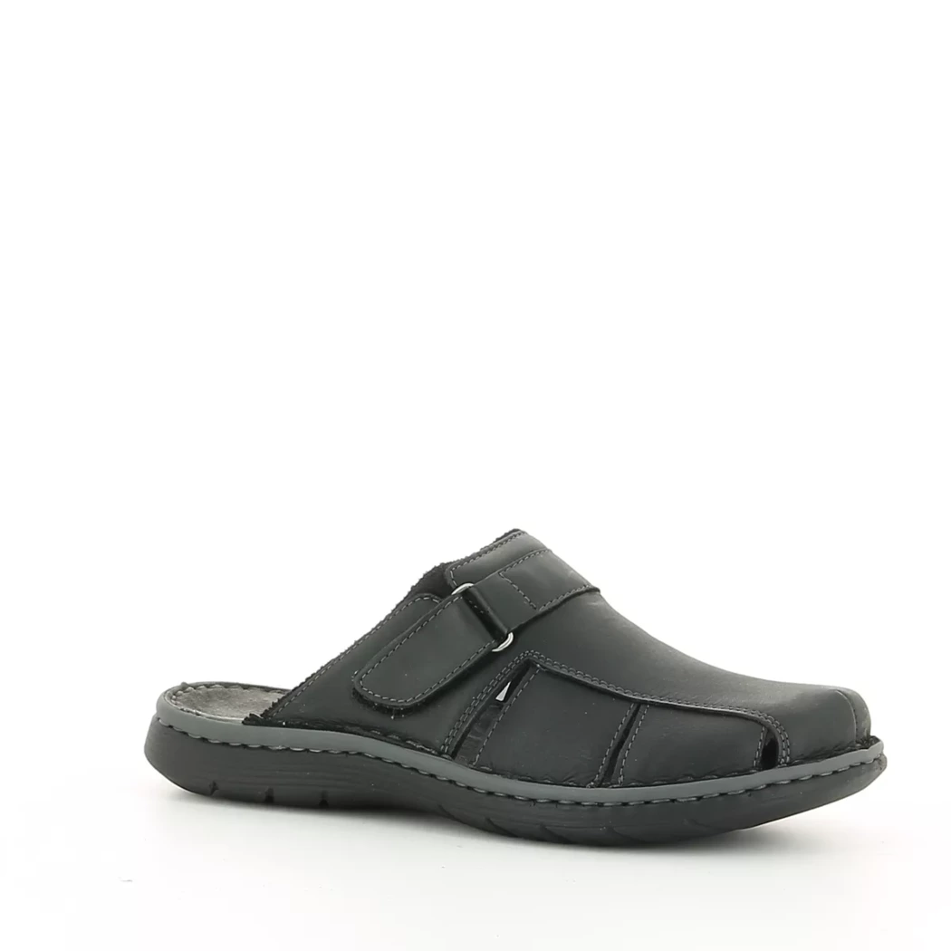 Image (1) de la chaussures Calba - Mules et Sabots Noir en Cuir