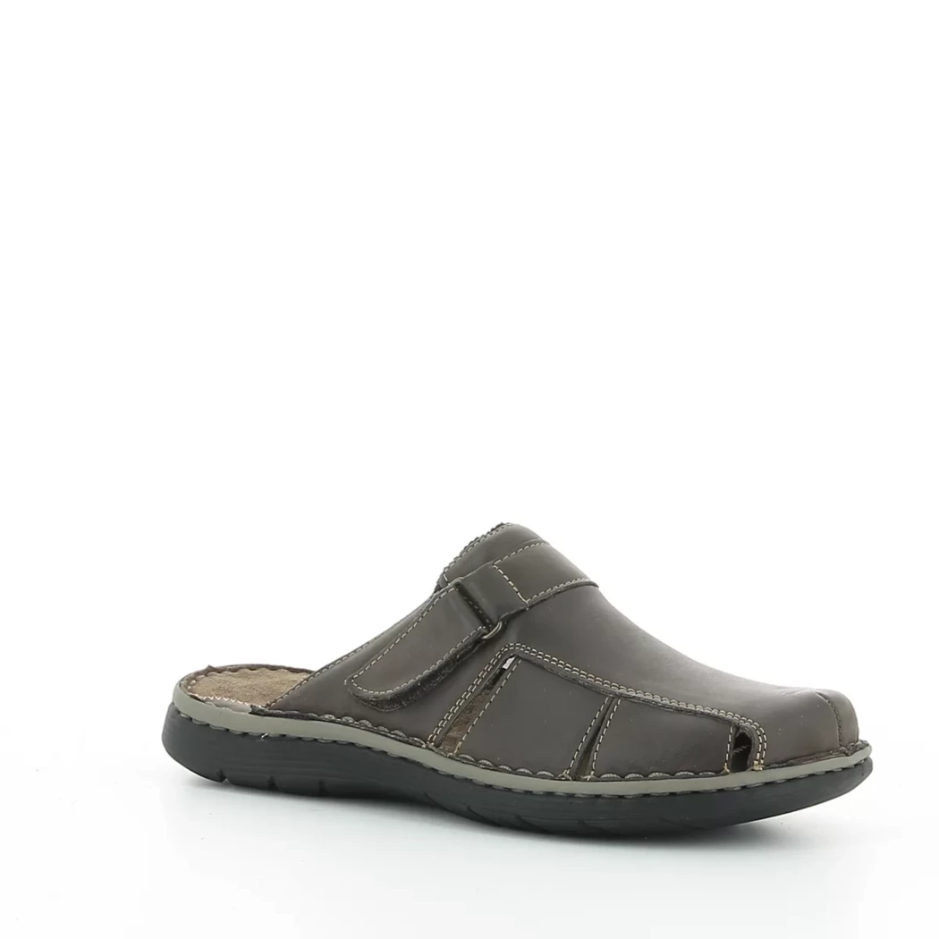 Image (1) de la chaussures Calba - Mules et Sabots Marron en Cuir