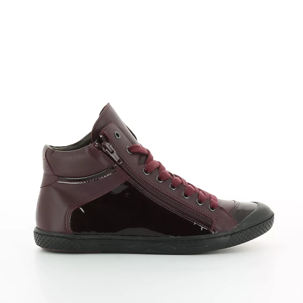 Image (2) de la chaussures Foot light - Bottines Bordeaux en Cuir vernis