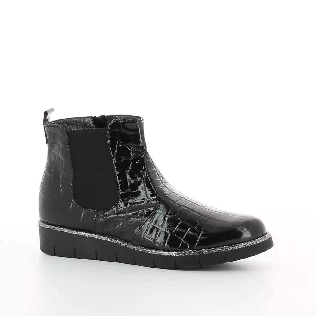 Image (1) de la chaussures Inea - Boots Noir en Cuir vernis