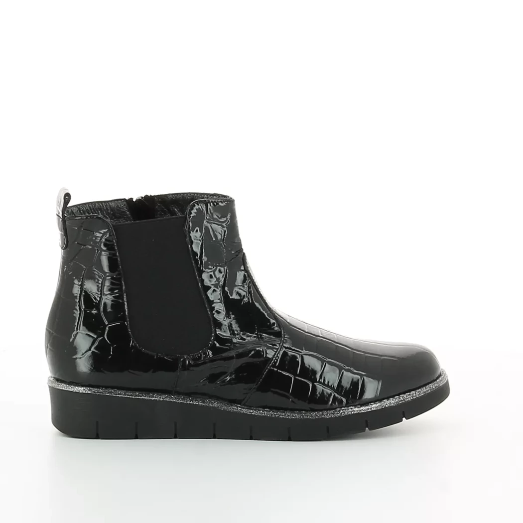 Image (2) de la chaussures Inea - Boots Noir en Cuir vernis