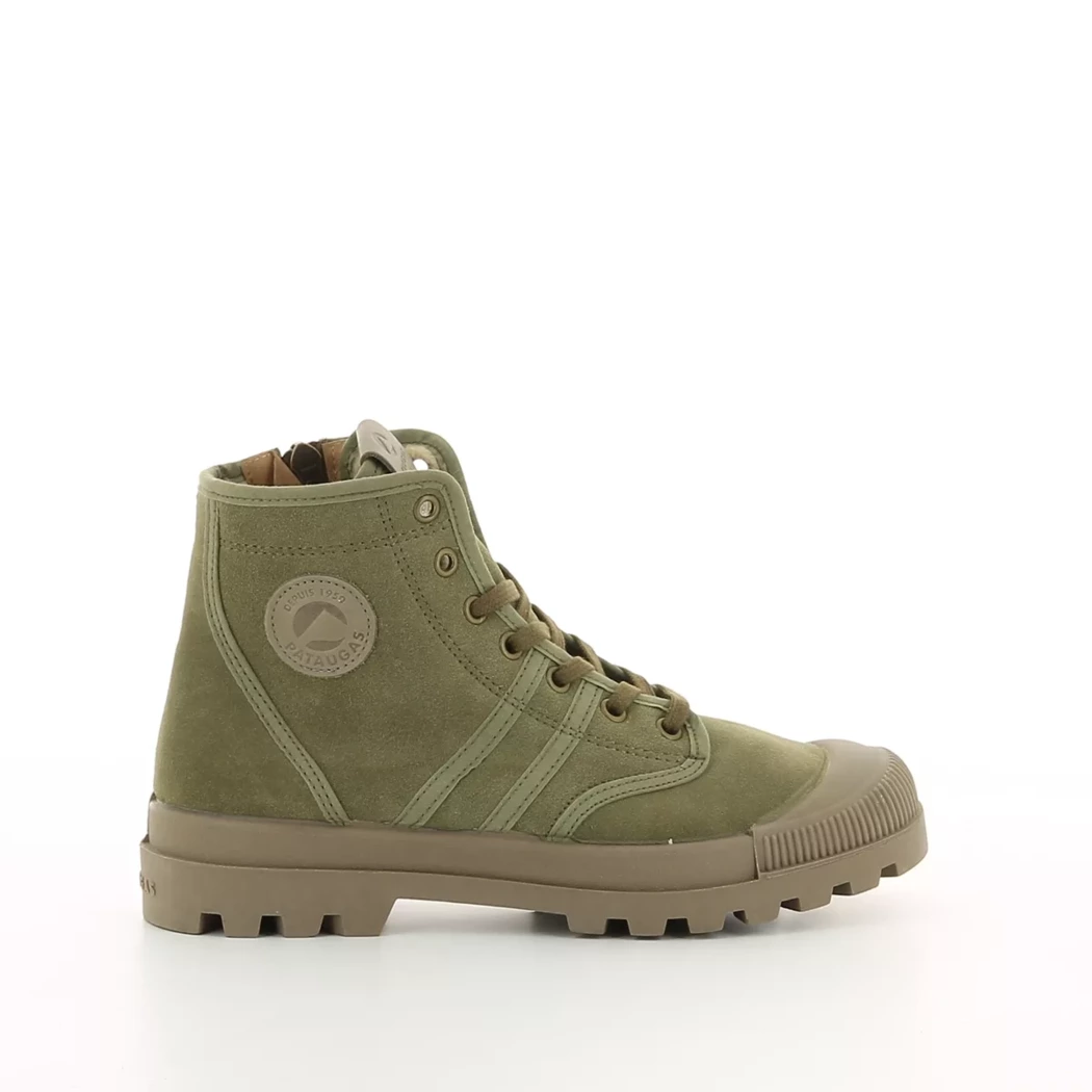 Image (2) de la chaussures Pataugas - Bottines Vert en Cuir nubuck