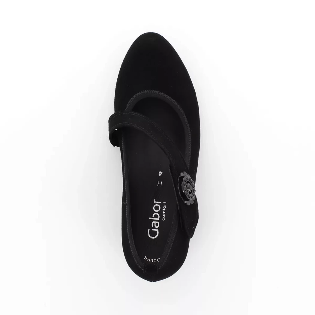 Image (6) de la chaussures Gabor - Escarpins Noir en Cuir nubuck