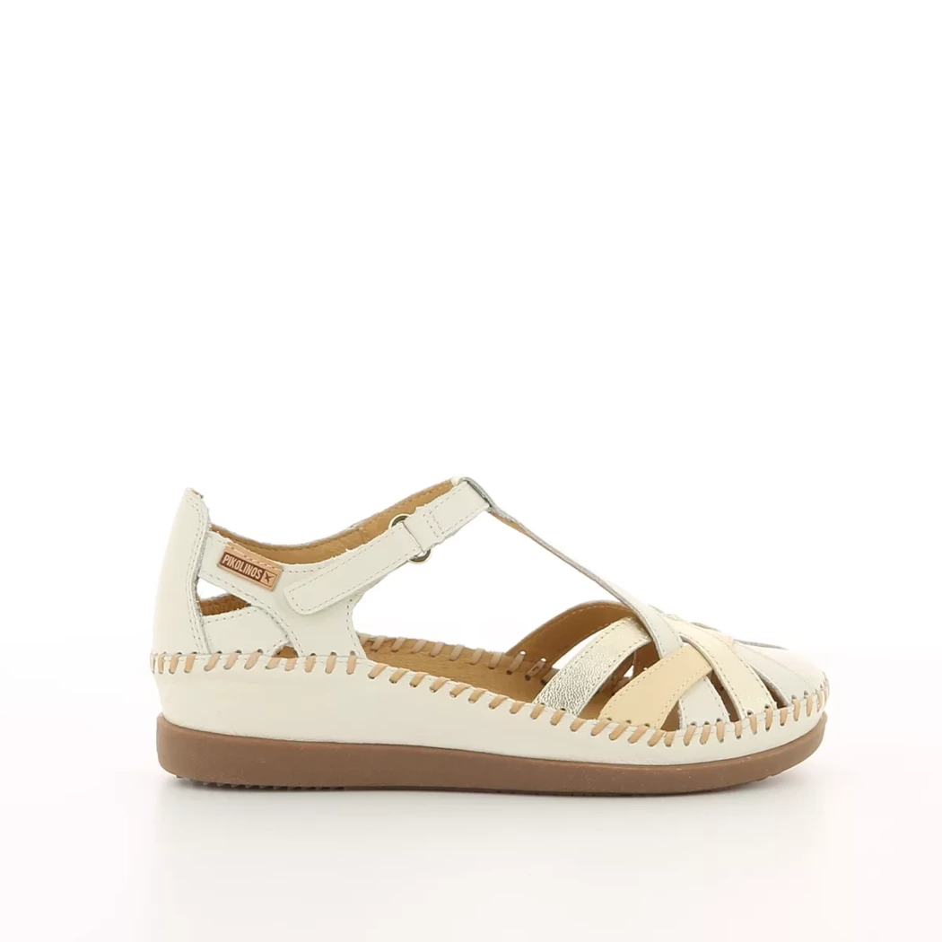 Image (2) de la chaussures Pikolinos - Ballerines Beige en Cuir