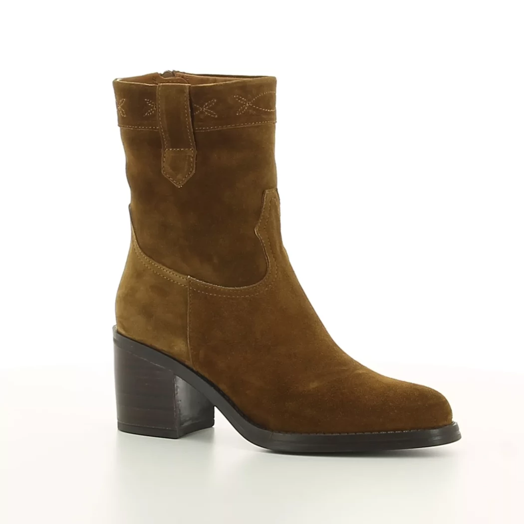 Image (1) de la chaussures Alpe - Boots Cuir naturel / Cognac en Cuir nubuck