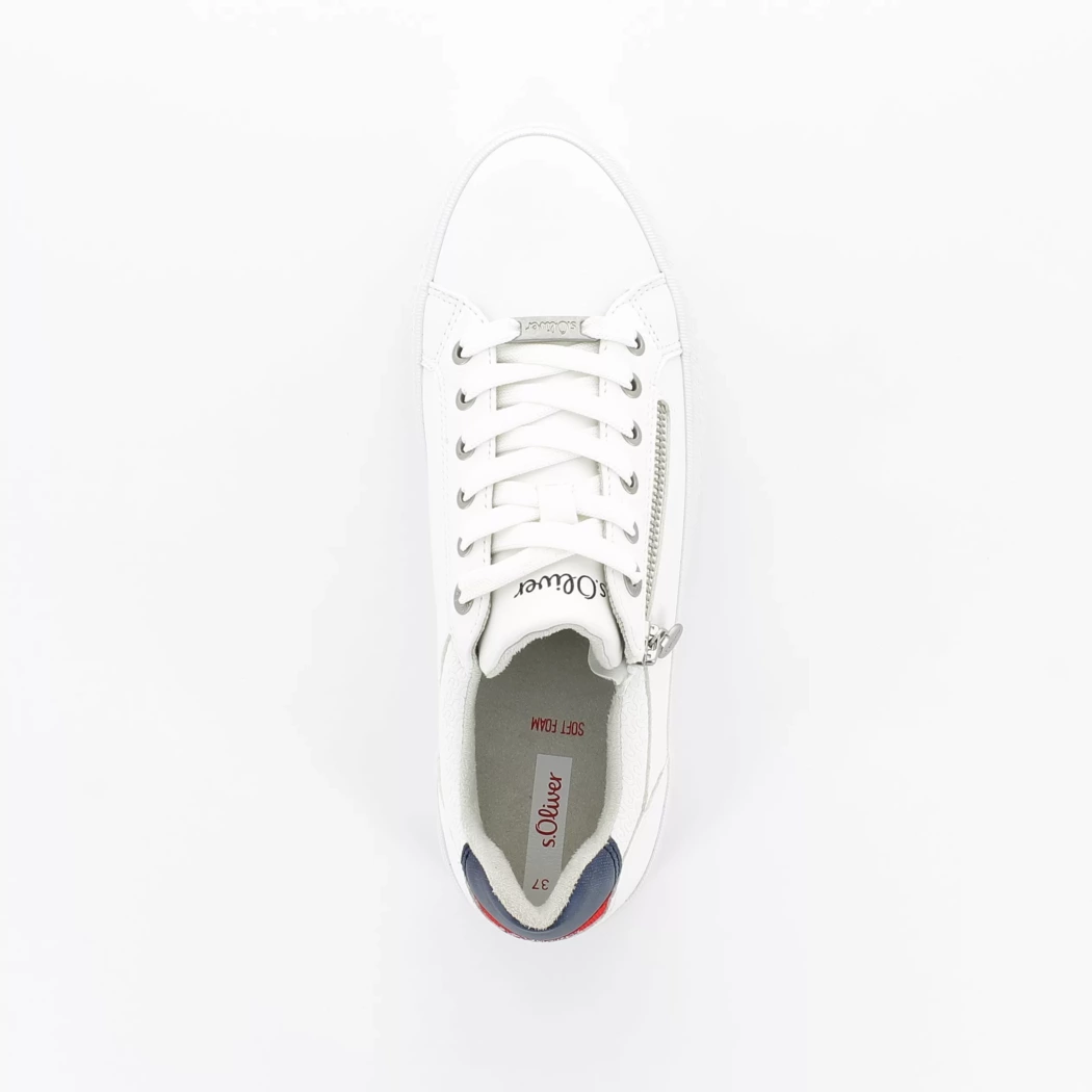 Image (6) de la chaussures S.Oliver - Baskets Blanc en Cuir synthétique