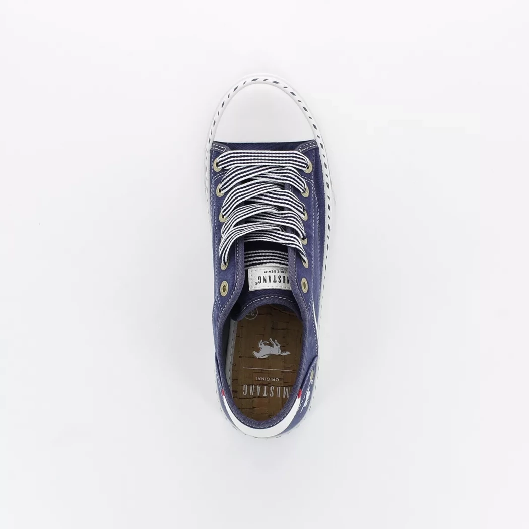 Image (6) de la chaussures Mustang - Baskets Bleu en Textile