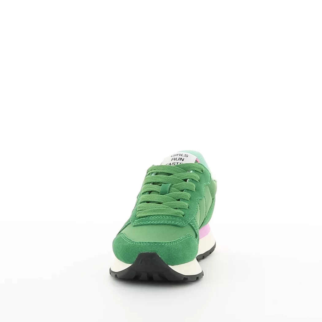Image (5) de la chaussures Sun68 - Baskets Vert en Cuir nubuck